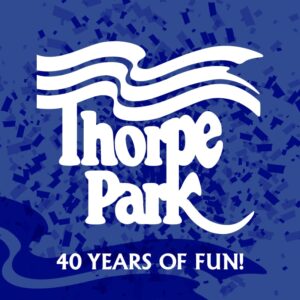 Thorpe Park 40 Years of Fun logo